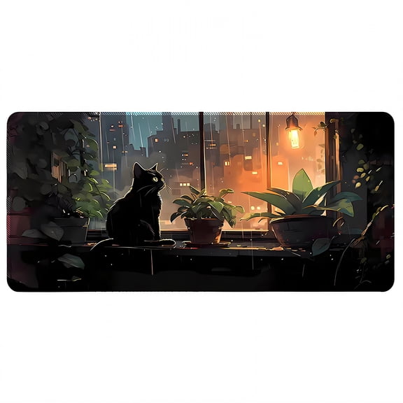 ACDANC 2026 New Desk Mat Rubber Tree Source for Gaming Office Home Xl Mouse Pad Clean Edge Locking Cute Mouse Pad Style1 15.8"X31.5"