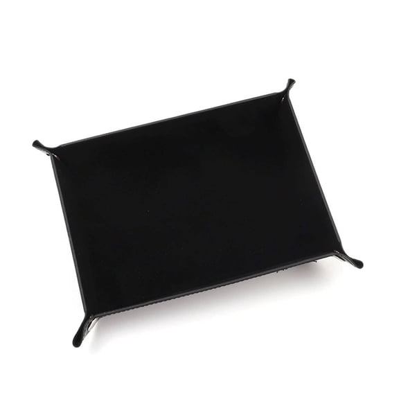 ACDANC 2026 New Dice Tray,21.5*16Cm Plush Dice Tray Vanity Tray,Space-Saving Design Fun Game Accessory for Board Games,Role-Playing,Black