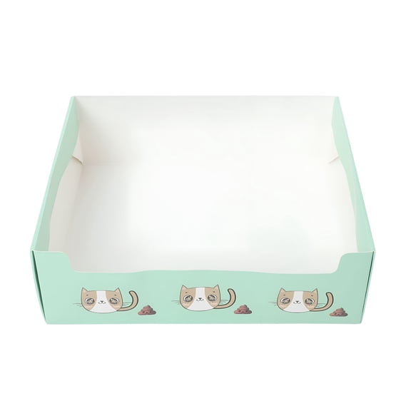 ACDANC 2026 New Disposable Foldable Paper Cat Litter Box for Travel and Home Use Splash Prevention Kitten Training for Travel,Home,Pets