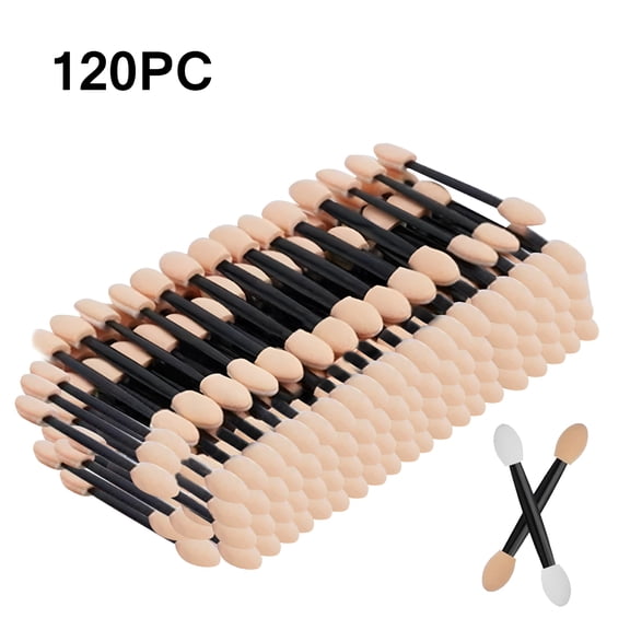 ACDANC 2026 New Disposable Sides Eye Shadow Sponge Applicators Length Eyeshadow Brushes Makeup Applicator 120 Pieces Multi-Functional Makeup Brush Beauty Tools Supplies