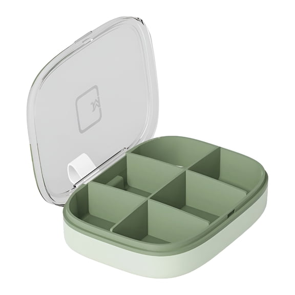 ACDANC 2026 New Divided Veggie Tray with Lid,Mini Portable Storage Box,Stackable Storage Containers for Candy,Fruits,Nuts,Snacks for Picnic,Party,Kitchen,Office,School