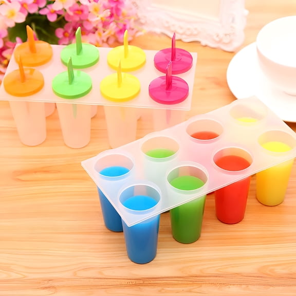 ACDANC 2026 New Diy Popsicle Mold Anti-Deformed Reusable 8 Cavity Design Ice-Lolly Maker Kitchen Tools Multicolor, for Making Homemade Ice Pops, Frozen Treats, Summer Desserts, Kids Snacks.