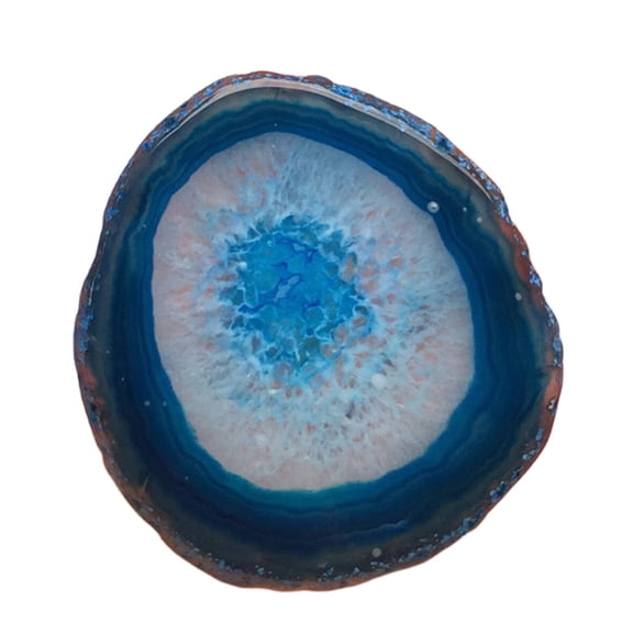 ACDANC 2026 New Drink Coasters Natural Agate Coasters for Drinks Unique Patterns Cute Coasters for Living Room Dining Room Office Blue 1