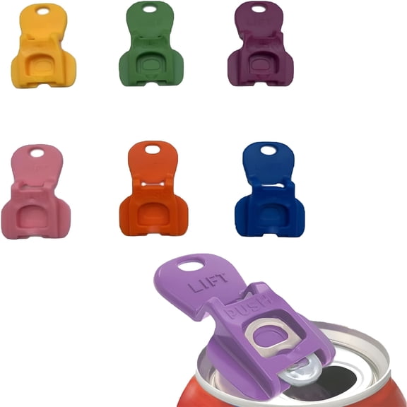 ACDANC 2026 New Easy Tab Opener&Drink Protector,Complete Cover Easy Tab Opener,Tab Opener and Drink Protector,Sealing Simple Plastic Bottle Opener (12Pcs) for Kitchen, Picnic, Party, Camping