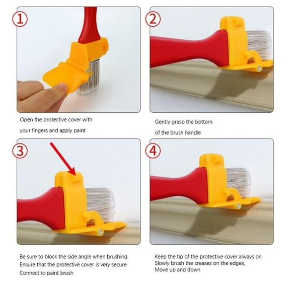 ACDANC 2026 New Edger Paint Brush Edging Tool for Edges and Trim | Paintbrush Not Included Attaches to 2 Inch Brushes for Wall,Trim,Corner,Home Painting