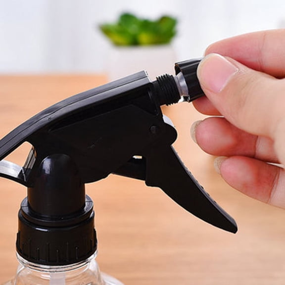 ACDANC 2026 New Empty Spray Bottle Refillable Container,Fine Mist Sprayer Trigger Squirt Bottle for Taming Hair,Hair Styling,Watering Plants,Showering Pets (1 Pack,Black)