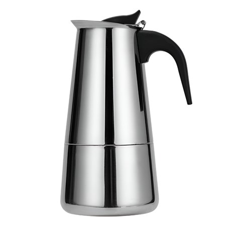 ACDANC 2026 New Espresso Maker,Stainless Steel Moka Pot Stove Top Percolator,Italian Coffee Makers,Mocha Greca Machine,Cafe Classic Induction Cookers for Home and Camping,Induction Compatible,Silver