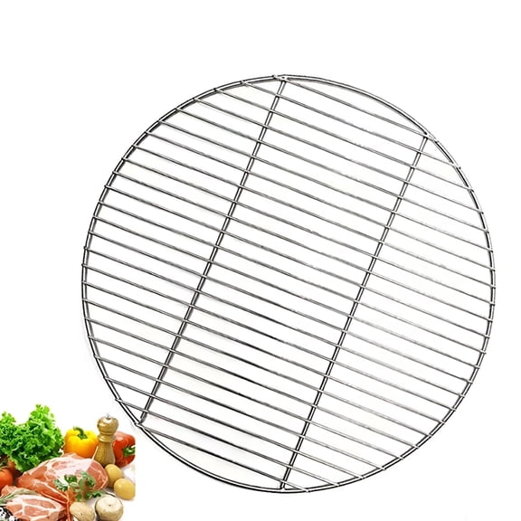 ACDANC 2026 New Fire Grill Grate,Round Cooking Grate,Heavy-Duty Stainless Steel Camping Bbq Grill Grids,Portable Outdoor Cookware for Camping Picnic Garden (13.8In)