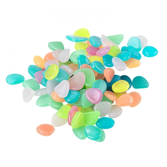 ACDANC 2026 New Fish Tank Decoration, Rocks Shining in the Dark, Aquarium Stones, Fish Turtles, Tanks, Pebbles, Gravel, Garden Rocks, 100 Pieces, 1 Cm
