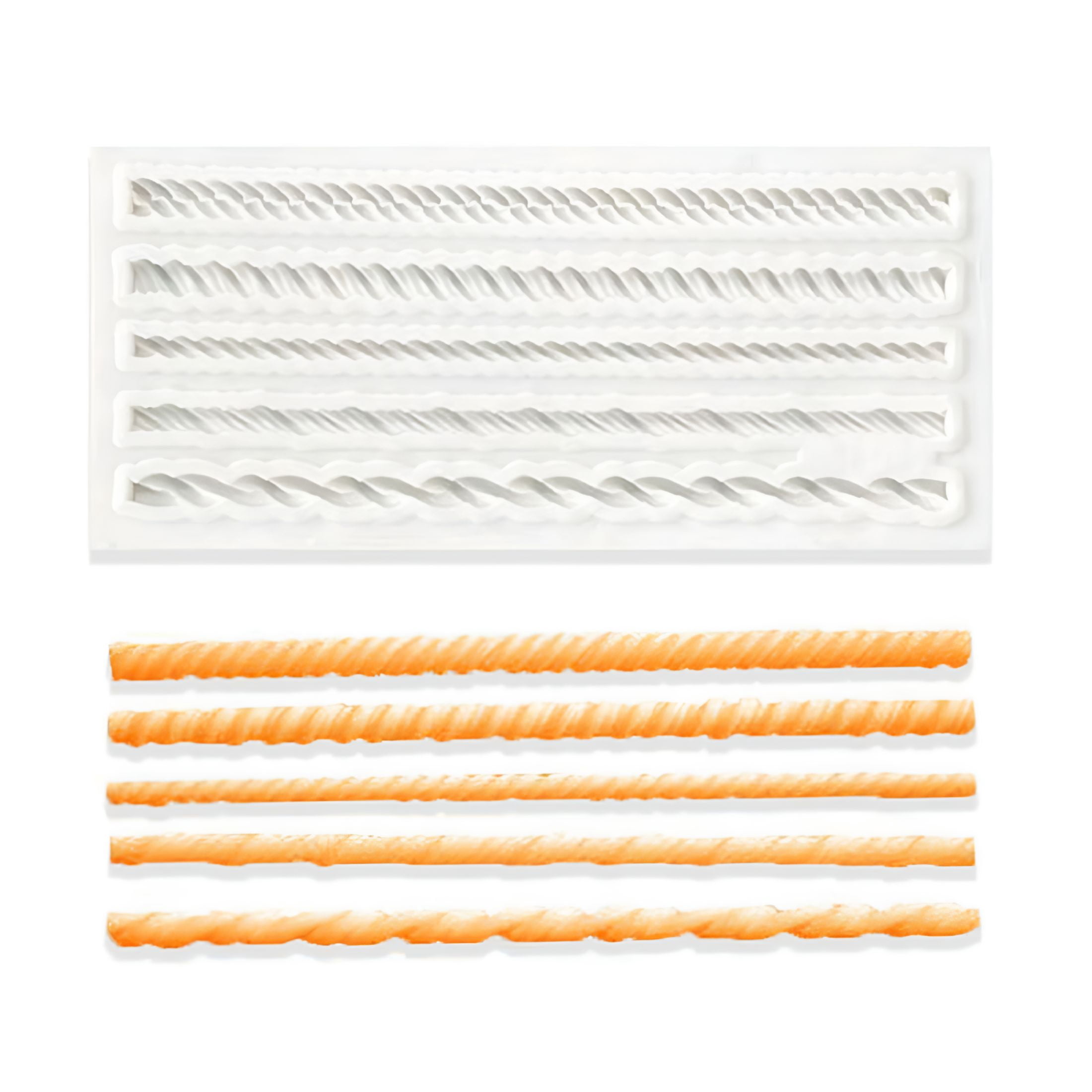 ACDANC 2026 New Five Braided Rope Silicone Mold Kitchen Diy Dessert ...