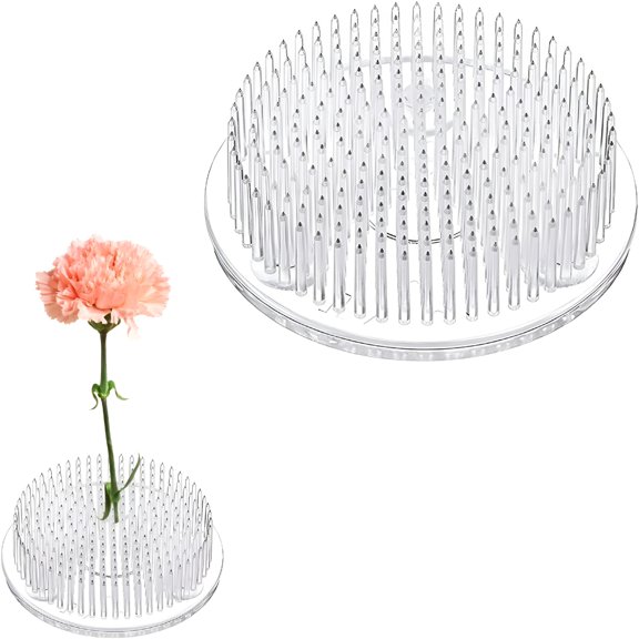 ACDANC 2026 New Flower Frog,Clear Flower Frogs for Arrangements Plastic Florist Frog Pin Frog Flower Arrangement Holder Floral Frog with Rubber Gasket Floristry Frog for Flower Arrangement,Plant 70Mm
