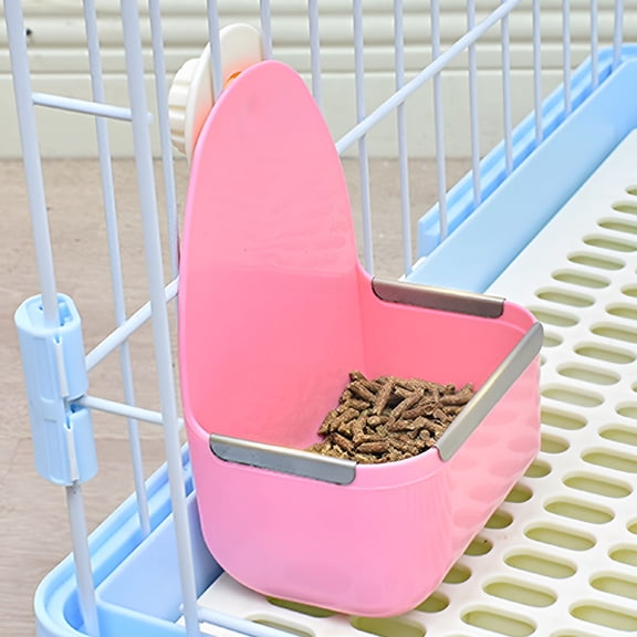 ACDANC 2026 New Food and Water Bowl Cage Feeder for Rabbits Dish Feeder Removable Hanging Spill Proof Anti Bite for Rabbit,Guinea Pig,Chinchilla,Hamster,Ferret