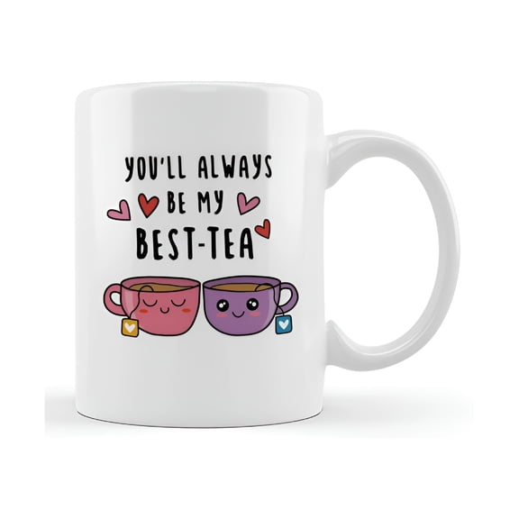 ACDANC 2026 New Friendship Gifts for Women Friends,Funny Best Friend Birthday Gift Ideas,Long Distance Friend Gifts,11Oz Ceramic Coffee Mug,You'Re Always Be My Best Tea