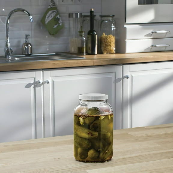 ACDANC 2026 New Gallon Glass Jars with Lid 1Set for Kitchen Storage and Pickling for Kitchen,Pantry,Cabinet,Countertop