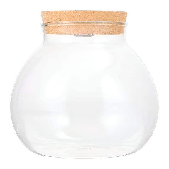 ACDANC 2026 New Glass Terrarium Container with Light for Home, Office, Garden, 14X13X13Cm