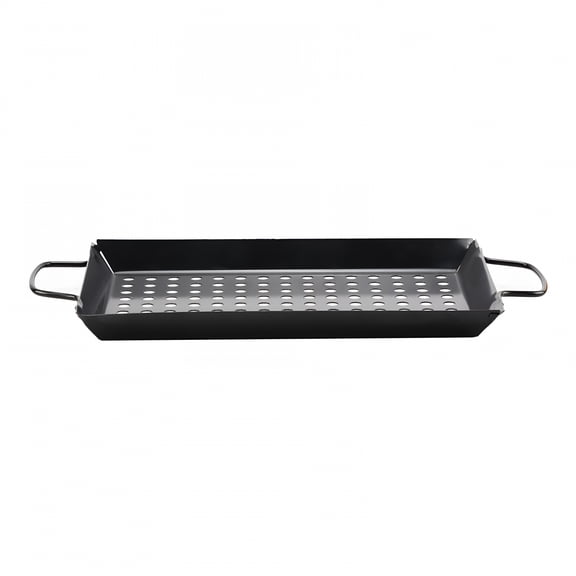ACDANC 2026 New Grill Basket 32X20X2.5Cm Perforated Barbecue Grill Pan Tray for Outdoor Grill Vegetables,Fish,Meat,Kabobs Outdoor Utensils