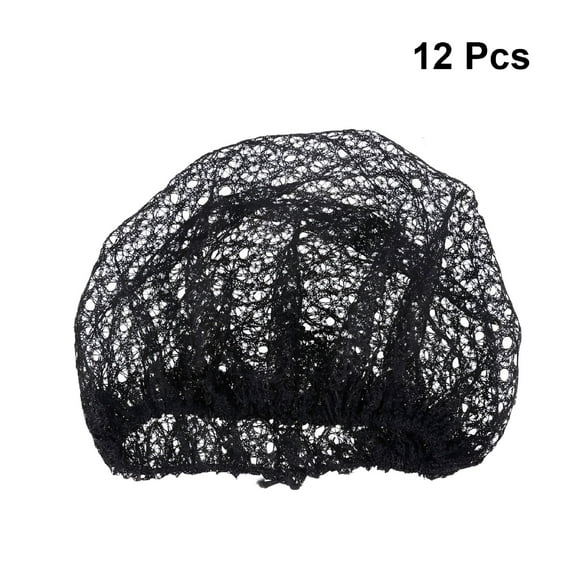 ACDANC 2026 New Hair Nets Food Service Coverage Bonnets Elastic Hairnets Sleeping Cap Fluffy 12Pcs for Food Service, Hair Protection, Sleeping, Cooking, Cleaning, Workwear