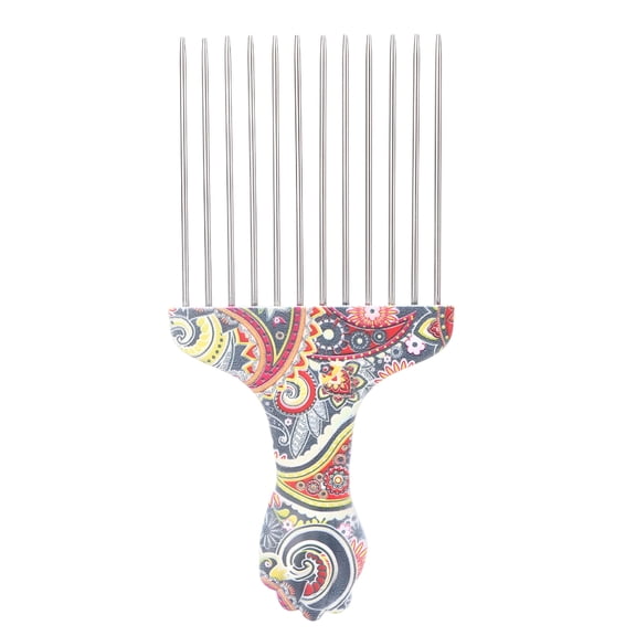 ACDANC 2026 New Hair Pick Comb Professional Afro Stainless Steel Detangle Hair Pick Comb for Curly Hair Styling, for Thick Hair, Detangling, Salon, Home Use, Daily Grooming