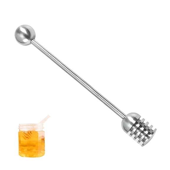 ACDANC 2026 New High Quality 304 Stainless Steel Honey Dispenser,Comfortable Size for Easy Handling,Dishwasher Safe and Durable,Easy to Use Grooves for Effortless Honey Collection