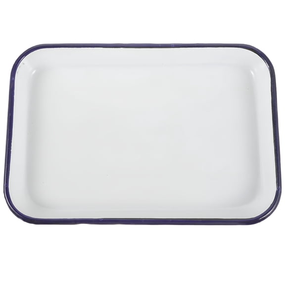 ACDANC 2026 New Household Enamel Baking Dish Rectangular Roasting Tin Multi-Functional Baking Pan for Kitchen Use for Roasting, Baking, Casseroles, Kitchen, Cooking, Oven Use, Meal Prep