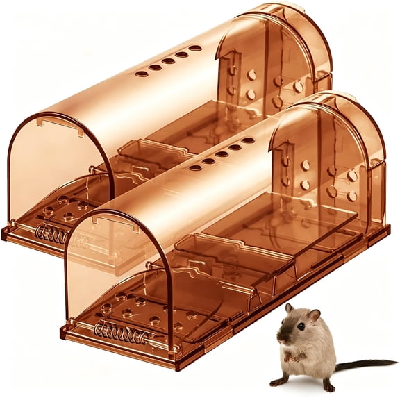 ACDANC 2026 New Humane Mouse Traps 2 Pcs Live Catch and Release Mousetrap,for Indoor,Home,Office,Kitchen,Warehouse,Humane Rodent Control.