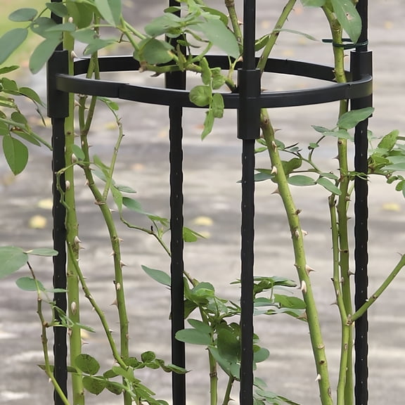 ACDANC 2026 New Iron Garden Obelisk Trellis for Climbing Roses Vines,Metal Plant Trellis Garden Tower Obelisk Potted Plant Support Vegetable Trellis Frame for Outdoor Indoor Use
