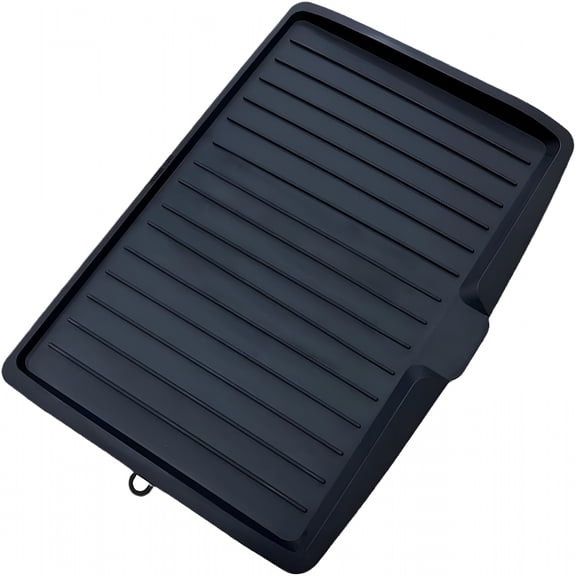 ACDANC 2026 New Kitchen Drain Board,Silicone Drying Mat for Kitchen Counter,Plastic Draining Tray with Side Drop Slope Diversion,Side Dish Tray,Dish Drainer Drip Rack Tray,Baking Kitchen Table Mat