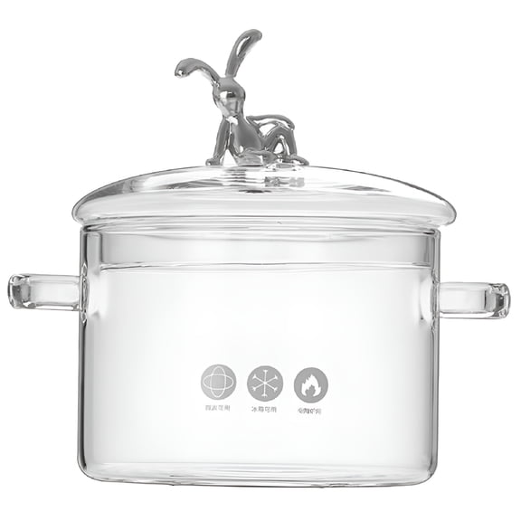 ACDANC 2026 New Kitchen Glass Stew Pot Braised Kitchen Cookware Stove Cooking Pot with Lid for Home for Kitchen, Stove, Dining, Meal Prep