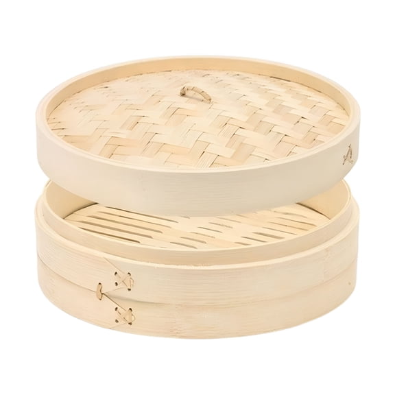 ACDANC 2026 New Kitchen Tools Food Cooking Container Steamer Basket for Kitchen, Woven Household Small Steamer for Vegetables, Dumplings, Seafood 21Cm (Beige)