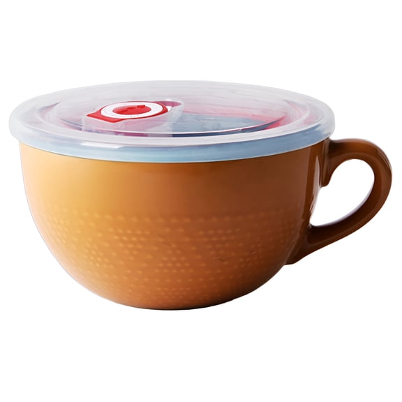 ACDANC 2026 New Large Coffee Mug Holds Cold Drinks Soup Bowls with Handles Durable Design Tea Cups Lid Model 700Ml for Tea Coffee Soups Smoothies Hot Drinks Outdoor Use