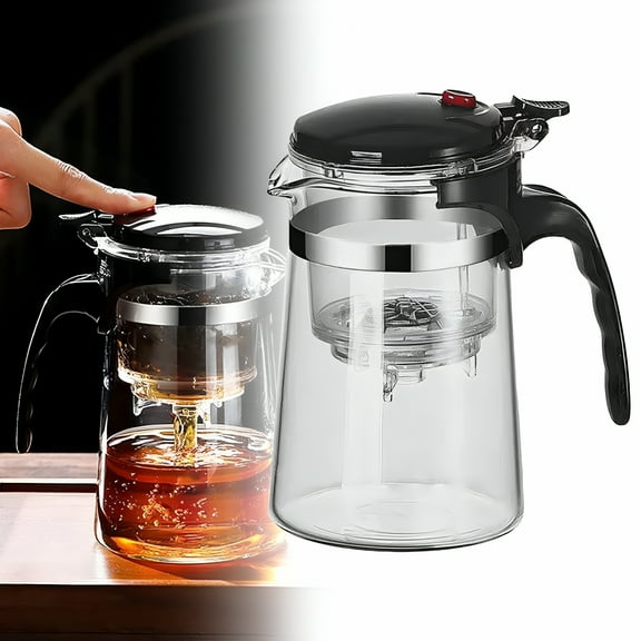 ACDANC 2026 New Magic Tea Pot with Infuser for Loose Tea, Glass Teapot with Infuser and Lid, Tranquil Tea Harmony Pot (750Ml)