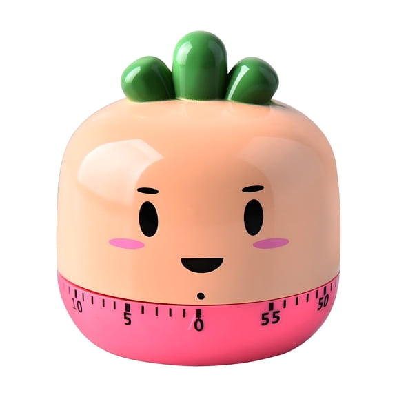 ACDANC 2026 New Mechanical Kitchen Timer Loud Minute Countdown Manual Cooking Baking Timer Plastic Alarm Timer for Home Adorable Onion Design Kitchen Tool for Kitchen, Cooking, Baking, Countertop