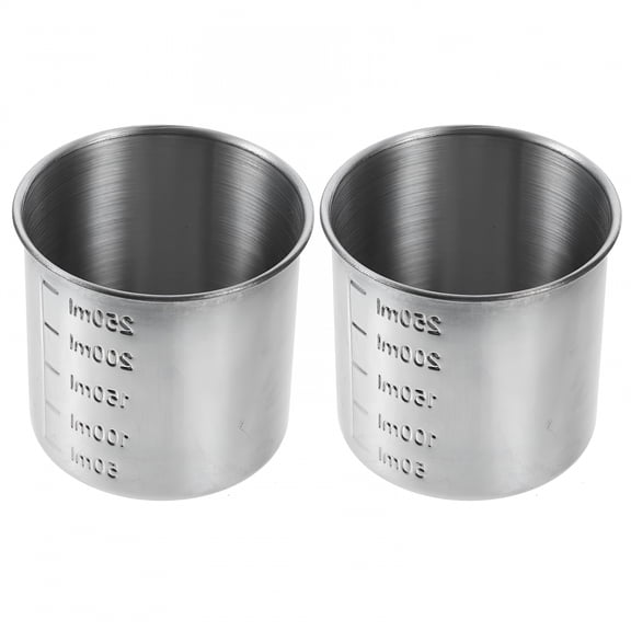 ACDANC 2026 New Metal Measuring Cups Stainless Steel Measuring Cups 2Pcs for Dry/Liquid Ingredients&Rice for Kitchen,Baking,Cooking,Meal Prep,Home Use (2.95X2.95X2.76"Es)