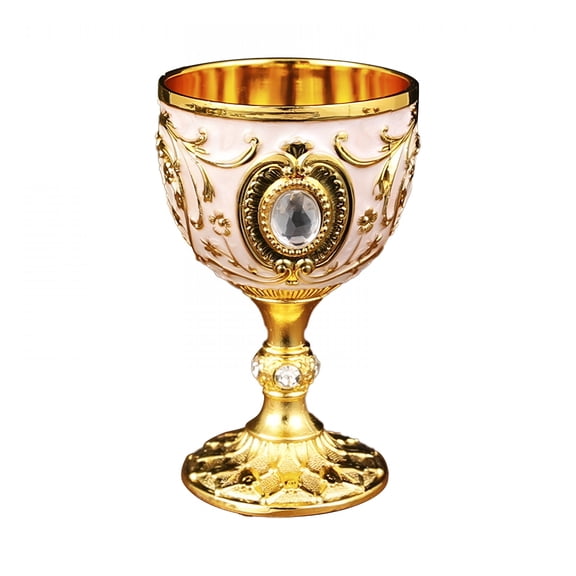 ACDANC 2026 New Metal Vintage Chalice Shot Glass,Medieval Goblet Drinking Glass Party Supplies Handmade Novelty Engraving Metal Wine Cup Desktop Decoration
