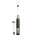 thumbnail image 1 of ACDANC 2026 New Milk Frother Multi-Purpose Heads Matcha Whisk Multi-Speed Adjustment Design Suitable for Multiple Scenarios Milk Frother Handheld, for Coffee, Tea, Latte, Cappuccino, Black Gold, 1 of 4