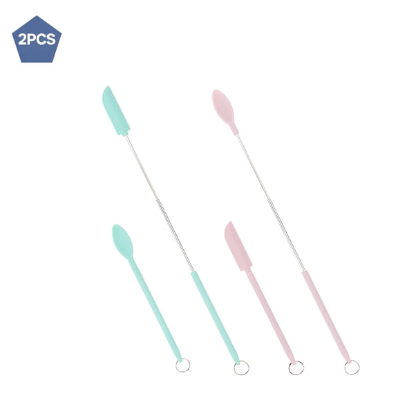 ACDANC 2026 New Mini Silicone Spatula Tiny Scraper Tool Small and Stainless Steel Tools Jam Non Stick Turner Baking Kitchen Accessories for Baking, Cooking, Spreading, Mixing