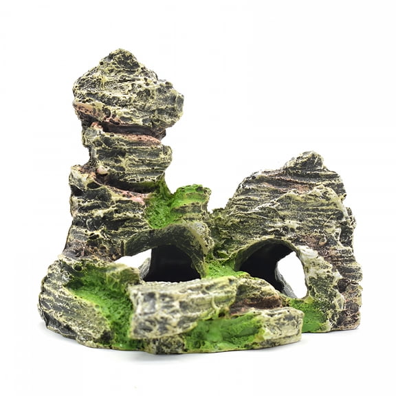 ACDANC 2026 New Mountain View Decor Rockery Landscapes Rocks Hiding Cave Tree Aquarium Ornament Fish Tank Decoration Aquarium Cave