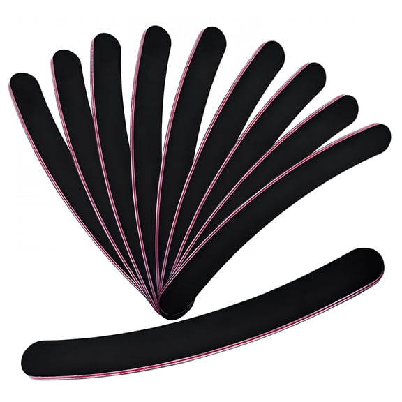EXLEAF Glass Nail File with Case for Natural Nails 80/80 Acrylic Buffer
