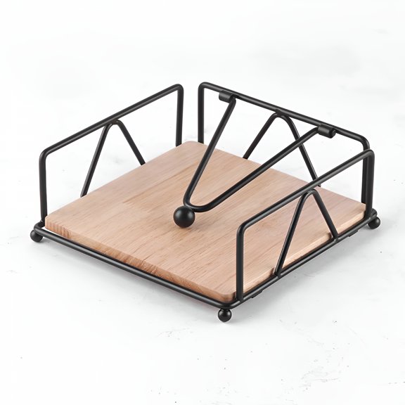 ACDANC 2026 New Napkin Holder for Table Modern Metal Napkin Holder with Weighted Arm Elegant Paper Napkin Dispenser for Kitchen, 1Pc Napkin Holders for Paper Napkins
