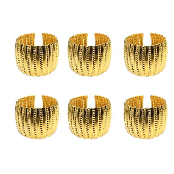 ACDANC 2026 New Napkin Rings Modern Appearance Gold Napkin Rings Charming Texture Flower Napkin Rings Chic Look Napkin Rings Towels for Guests for Dinner Parties Weddings Holidays Events Home Decor.