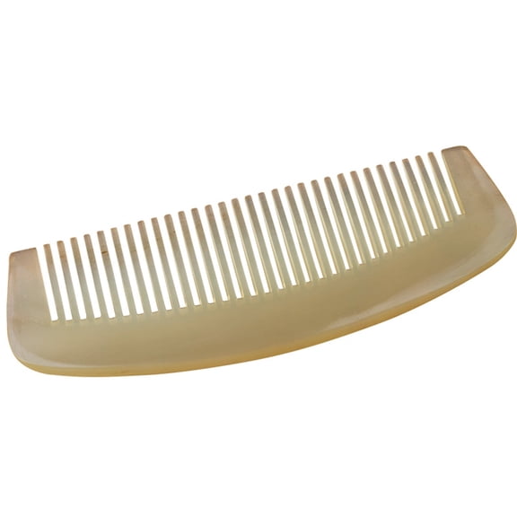 ACDANC 2026 New Natural Horn Comb Natural Horn Material Hair Smoothing Comb Wide and Fine Tooth Combination Real Horn Comb Static-Free Performance Scalp Massage Comb for Daily Use Travel Home