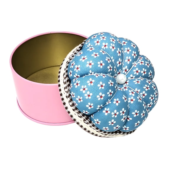 ACDANC 2026 New Needle Cushion Box Soft Multi-Use Fabric Creative Flower Pattern Pin Cushion Box for Home for Sewing,Crafting,Quilting,Diy(Type 4)