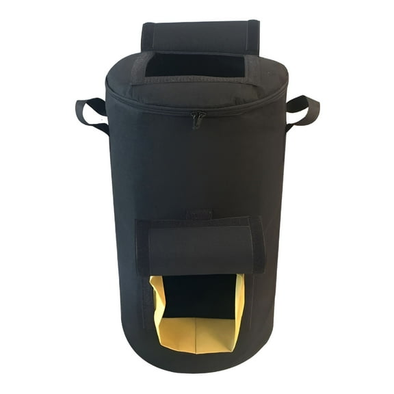 ACDANC 2026 New Outdoor Portable Compost Bin,Reusable Oxford Cloth Large Storage Container for Yard Garden Waste,Accelerates Composting Process with Robust Handles for Easy Transport,Black,57L