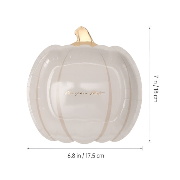 ACDANC 2026 New Paper Plates 30Pcs Multi Color Pumpkin Shape for Theme Party for Halloween, Thanksgiving, Fall Celebration, Kids' Party, Festive Gatherings, Dinner Parties