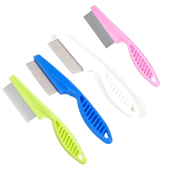 ACDANC 2026 New Pet Comb Pet Cat Dog Comb Flea Lice Tear Stain Remover Combs Long Handle Pet Grooming Tool