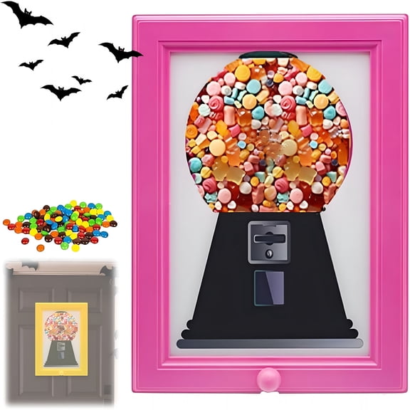 ACDANC 2026 New Picture Frame Candy Dispenser,Handy Candy Frame Dispenser,Candy Picture Frame,Photo Frame Candy Dispenser,For Candies,Nuts,Dog Treats,Hang on Wall,Birthday Gift&Halloween Decorations