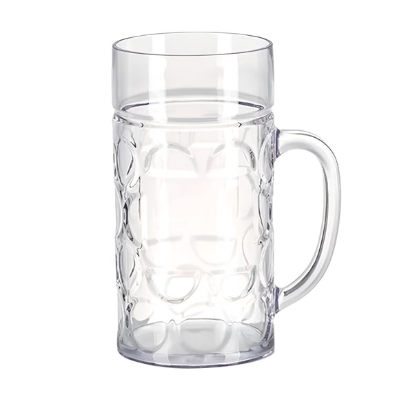 ACDANC 2026 New Plastic Beer Mug with Handle Unbreakable Drinking Glasses Water Tumblers for Bar Beer Cup for Home,Bar,Party,Picnic,Outdoor
