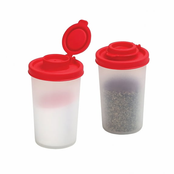 ACDANC 2026 New Plastic Spice Jars Reusable Salt and Pepper Set Salt and Pepper Shakers Reusable Spice Jar Set Airtight Dispenser with Lids