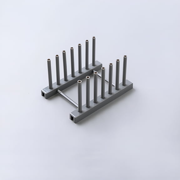 ACDANC 2026 New Plate Organizer,Plate Holder,Plate Organizer for Cabinet Space Saver,Kitchen Plastic Pot Lid Shelf Cooking Storage,Dish Drainer Rack with Dual Base Support Dish Organizer for Cabinet