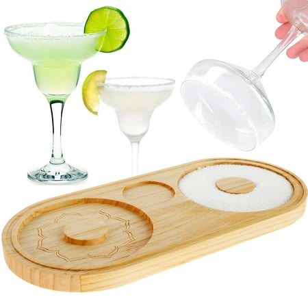 ACDANC 2026 New Portable Bamboo Cocktail Glass Rimmer for Home,Bar,Party,Kitchen